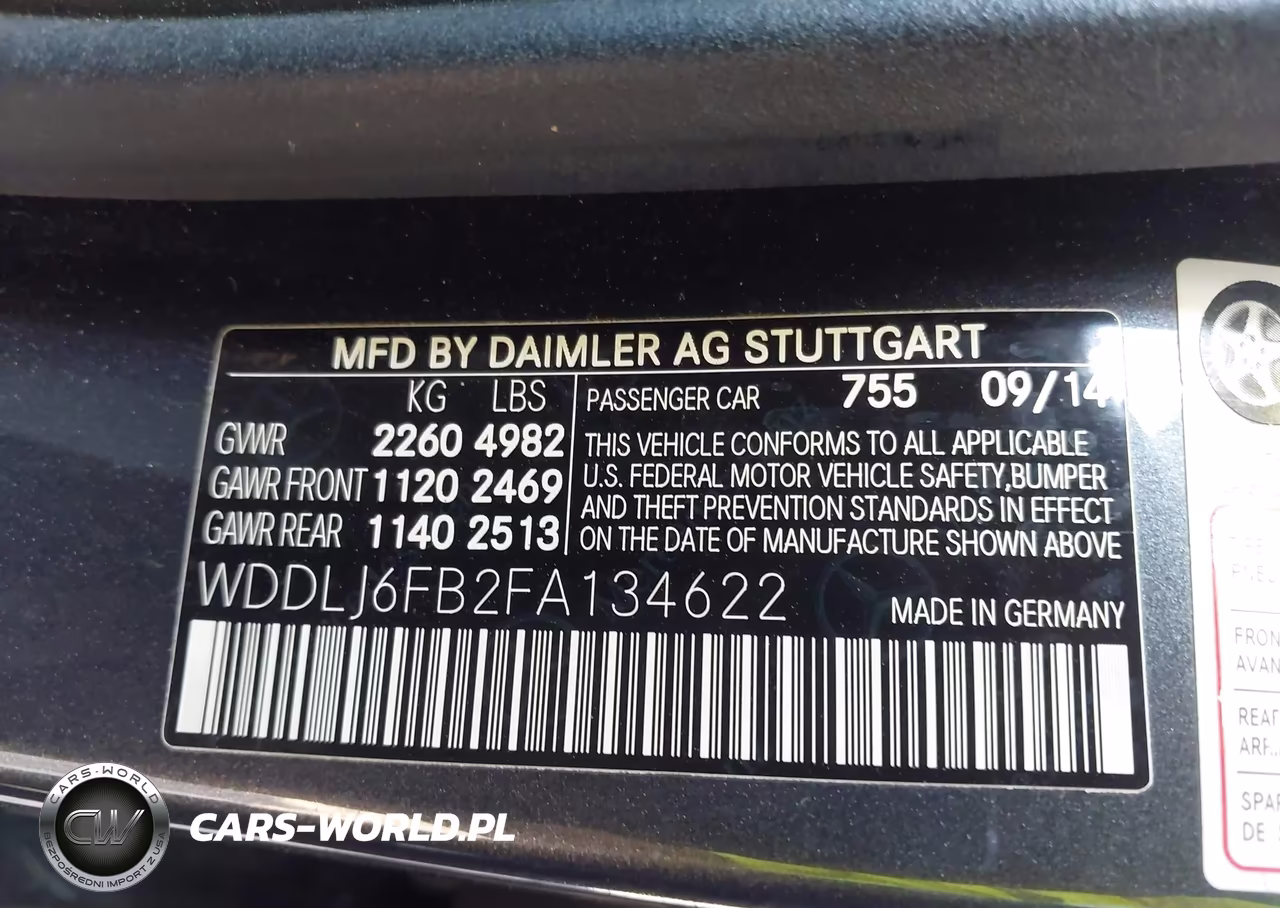 2015 Mercedes-Benz Cls 400 VIN:WDDLJ6FB2FA134622 - 9
