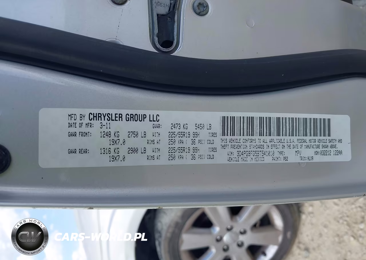2011 Dodge Journey Lux VIN:3D4PG9FG5BT541010 - 9