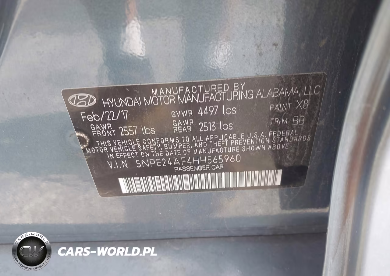 2017 Hyundai Sonata Se VIN:5NPE24AF4HH565960 - 9