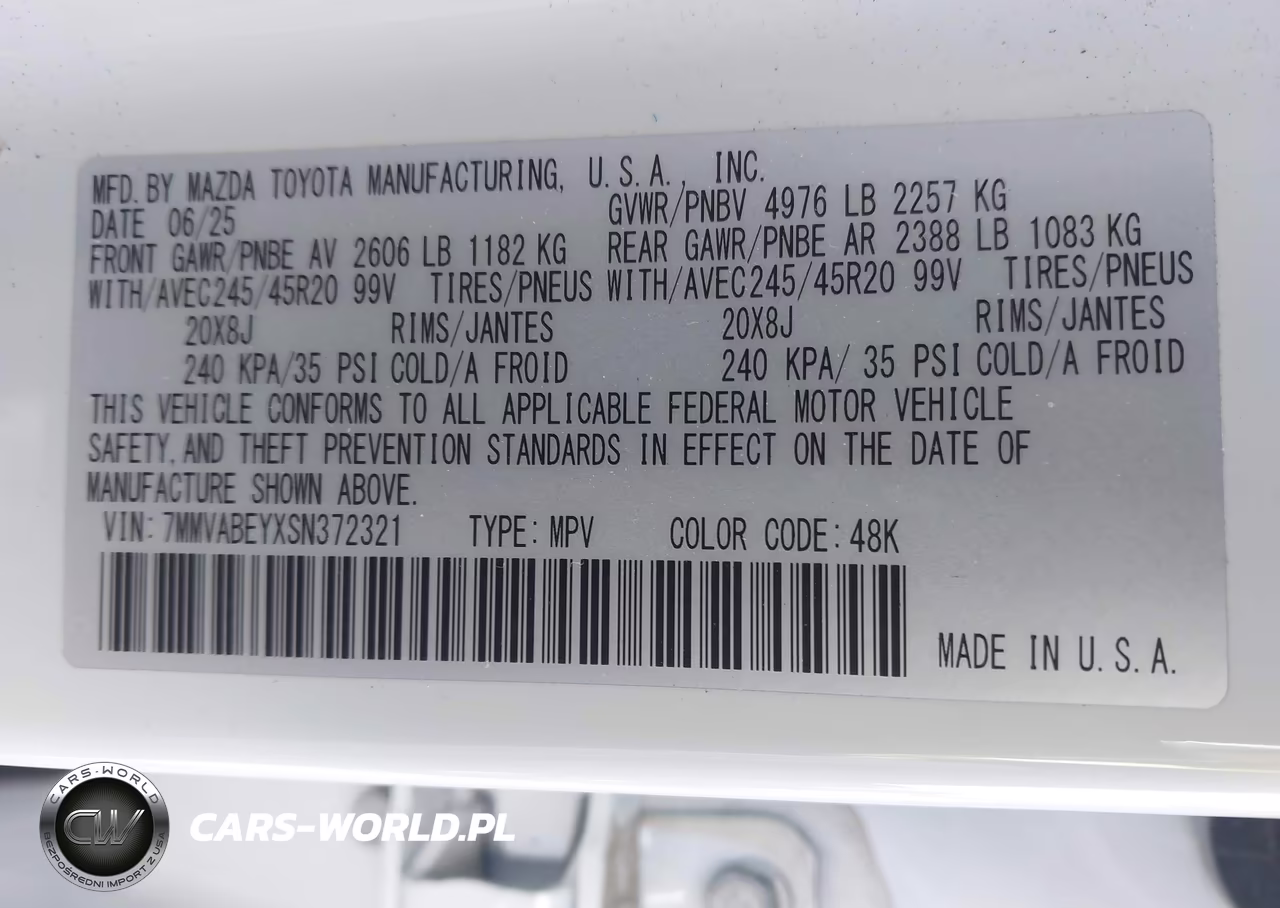 2025 Mazda Cx-50 2.5 Turbo Premium Plus Package VIN:7MMVABEYXSN372321 - 9