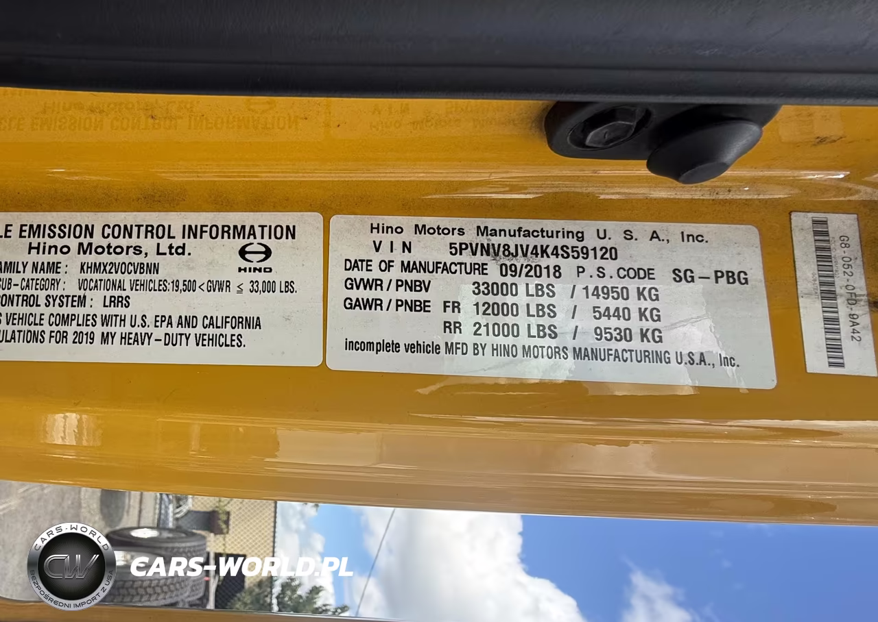 2019 Hino 338 VIN:5PVNV8JV4K4S59120 - 11