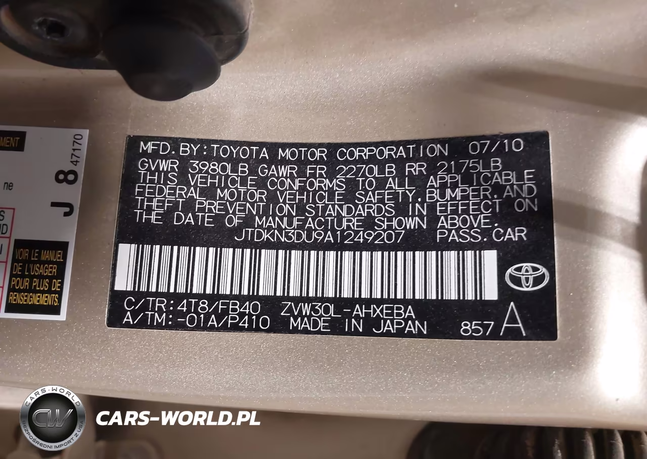 2010 Toyota Prius Ii VIN:JTDKN3DU9A1249207 - 9