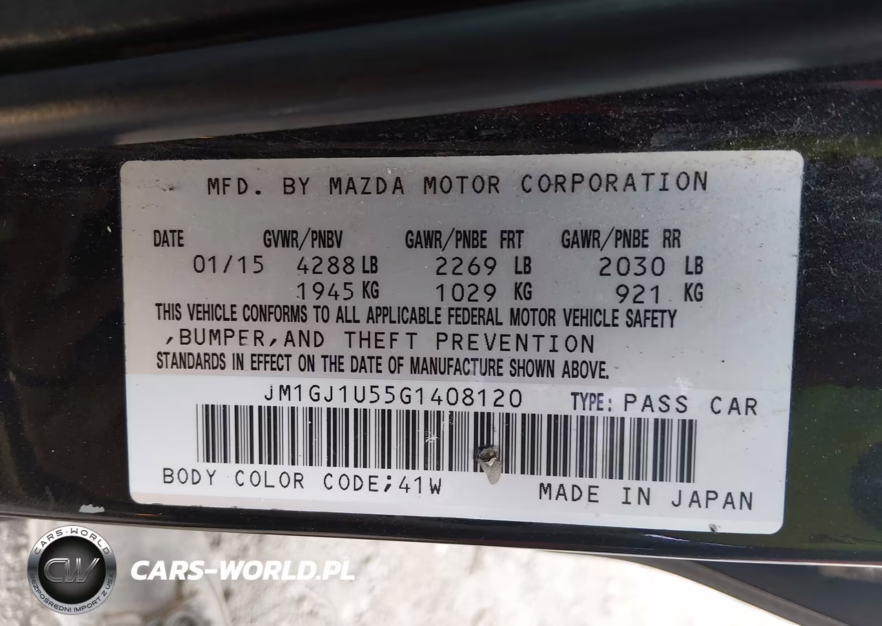 2016 Mazda Mazda6 I Sport VIN:JM1GJ1U55G1408120 - 9