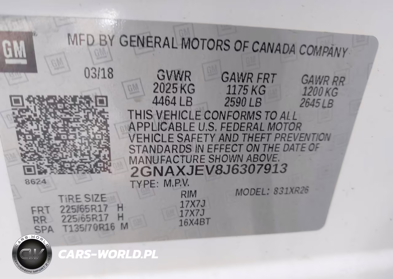 2018 Chevrolet Equinox Lt VIN:2GNAXJEV8J6307913 - 9