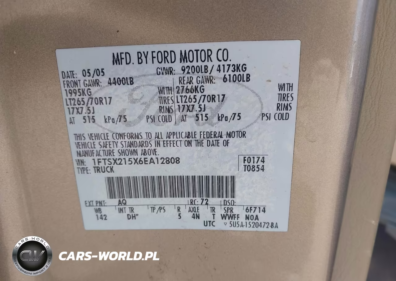 2006 Ford F-250 Lariat-Xl-Xlt VIN:1FTSX215X6EA12808 - 9