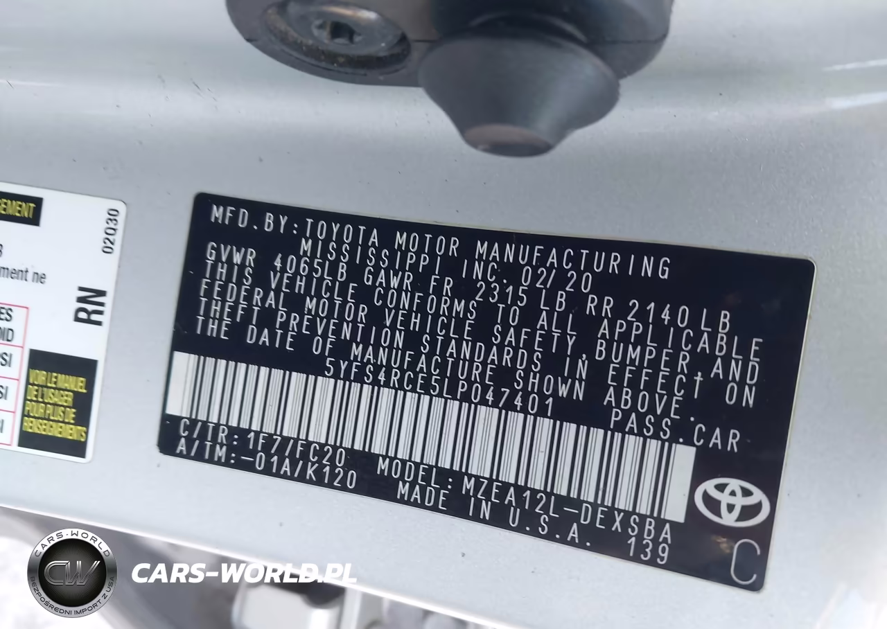 2020 Toyota Corolla Se Nightshade Edition VIN:5YFS4RCE5LP047401 - 9