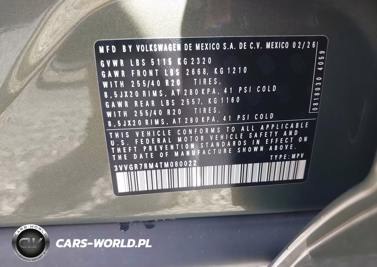 2026 Volkswagen Tiguan Se R-Line Black VIN:3VVGR7RM4TM080022 - 9
