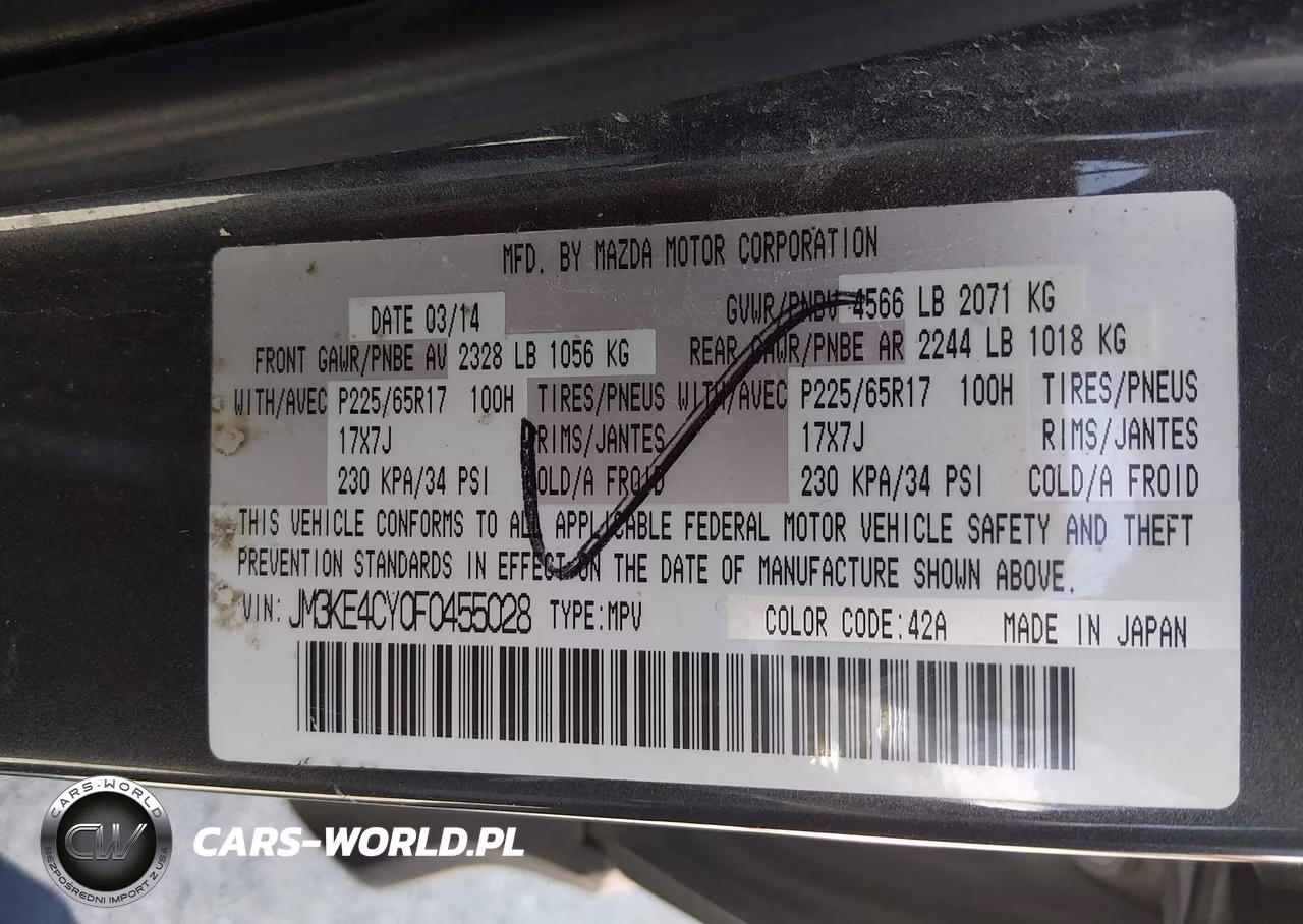 2015 Mazda Cx-5 Touring VIN:JM3KE4CY0F0455028 - 9