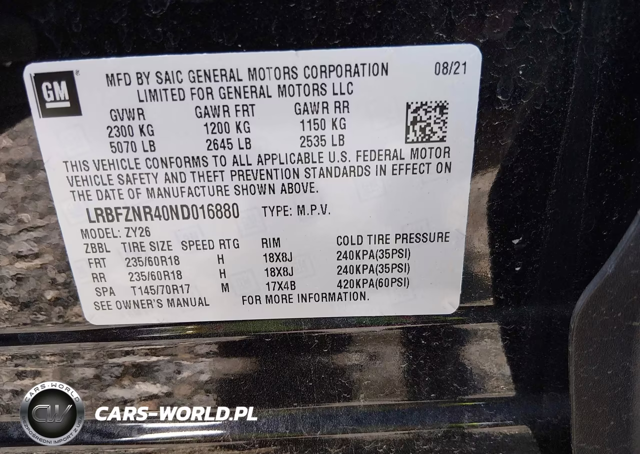2022 Buick Envision Fwd Essence VIN:LRBFZNR40ND016880 - 9