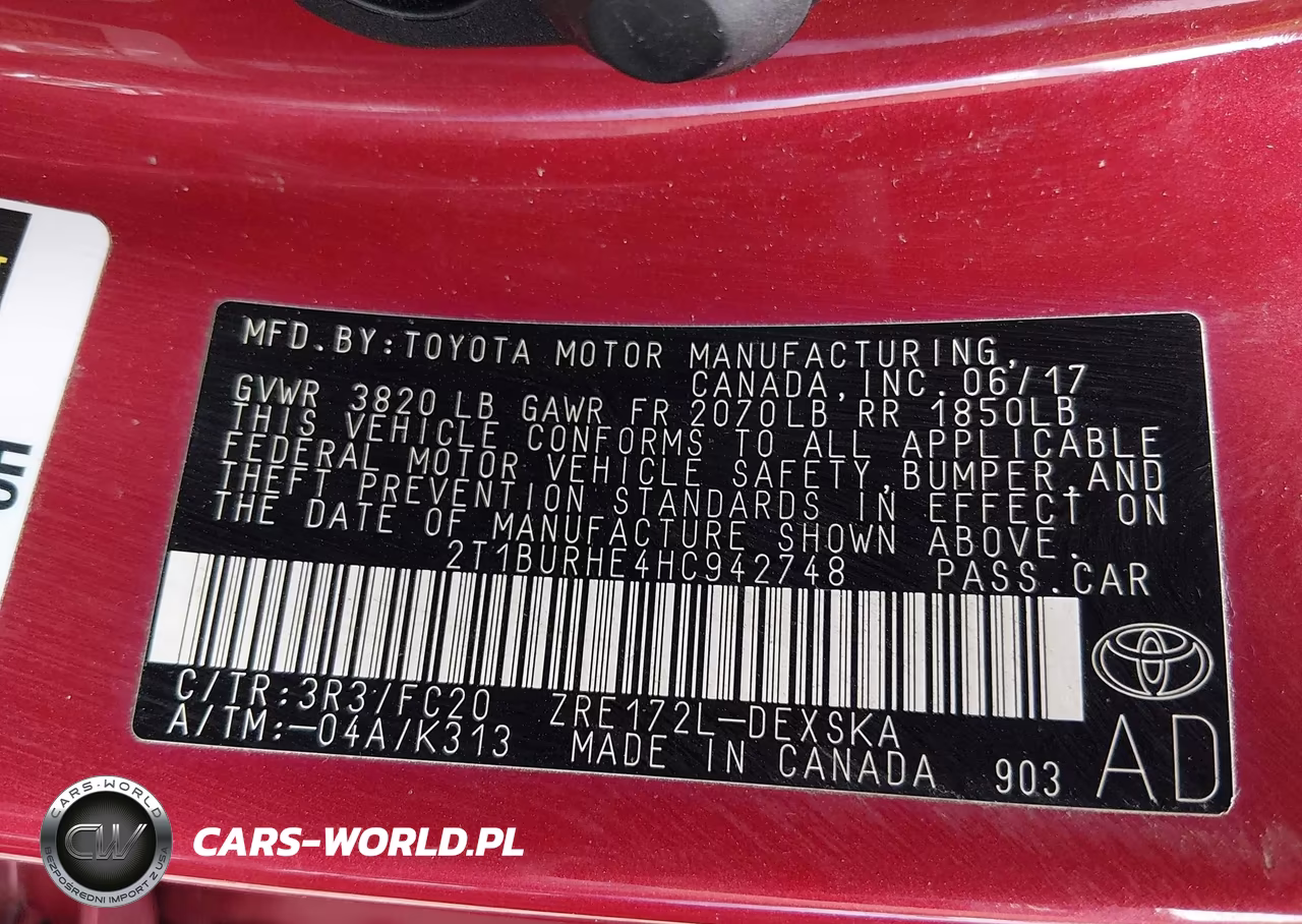 2017 Toyota Corolla Se VIN:2T1BURHE4HC942748 - 9