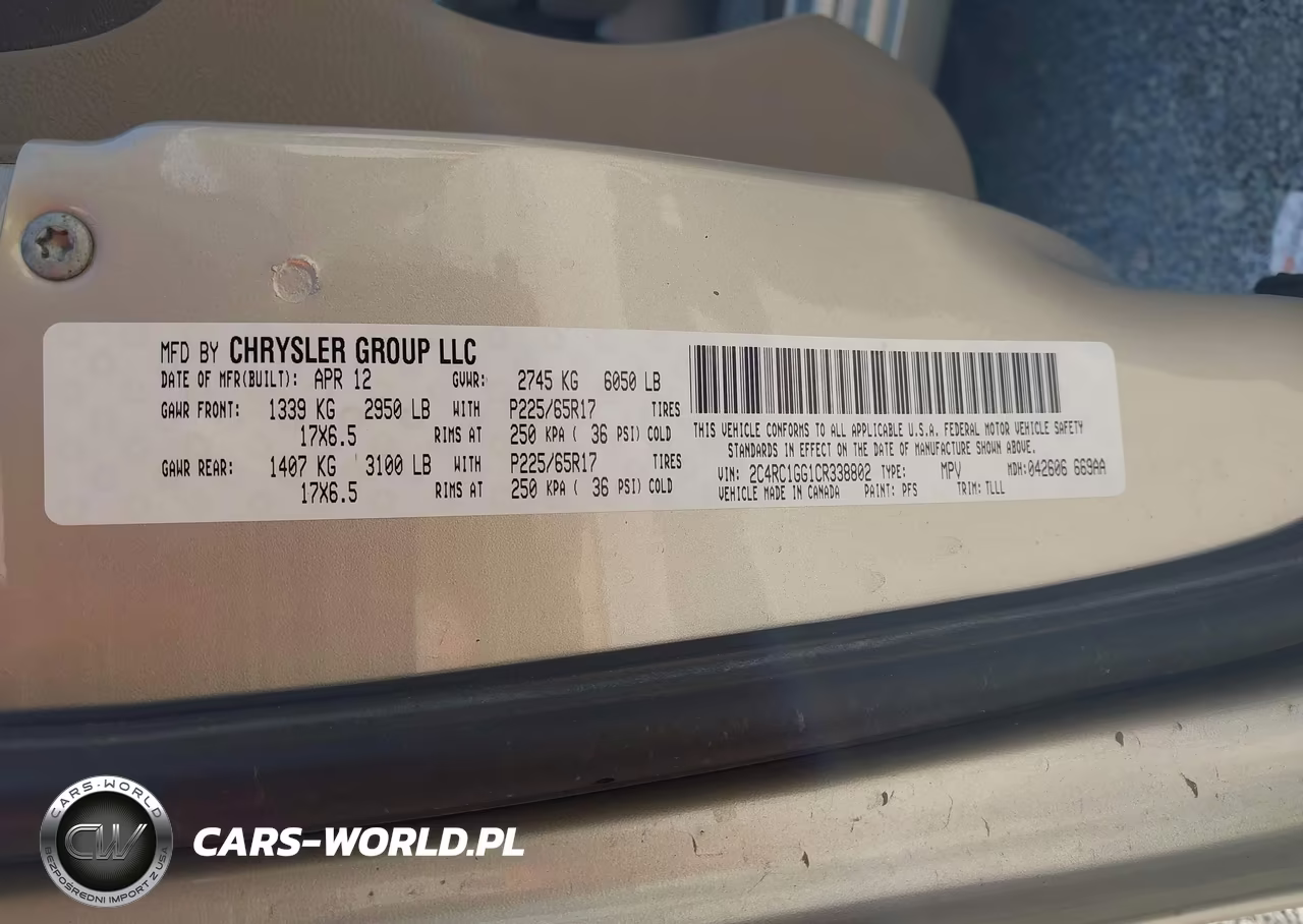 2012 Chrysler Town & Country Limited VIN:2C4RC1GG1CR338802 - 9