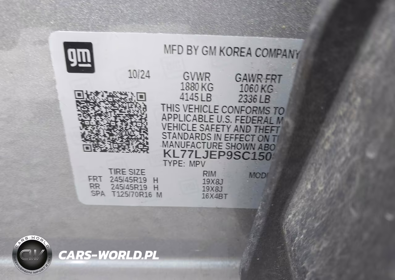 2025 Chevrolet Trax Fwd 2Rs VIN:KL77LJEP9SC150849 - 9