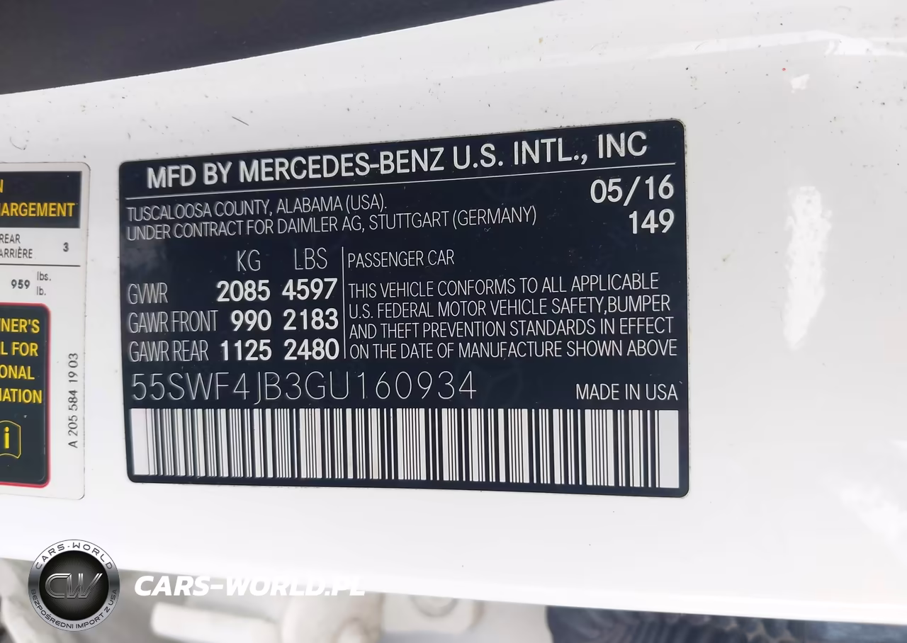 2016 Mercedes-Benz C 300 Sport VIN:55SWF4JB3GU160934 - 9