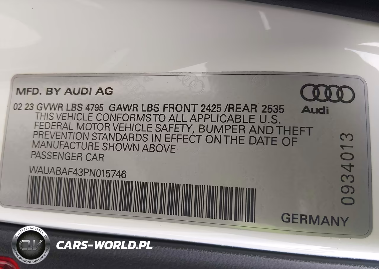 2023 Audi A4 Premium 40 Tfsi Quattro S Tronic VIN:WAUABAF43PN015746 - 9