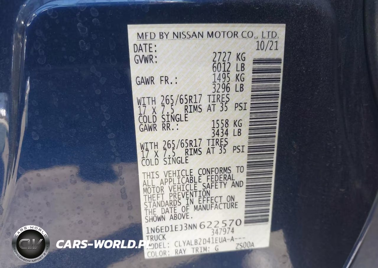 2022 Nissan Frontier Sv 4X2 VIN:1N6ED1EJ3NN622570 - 9