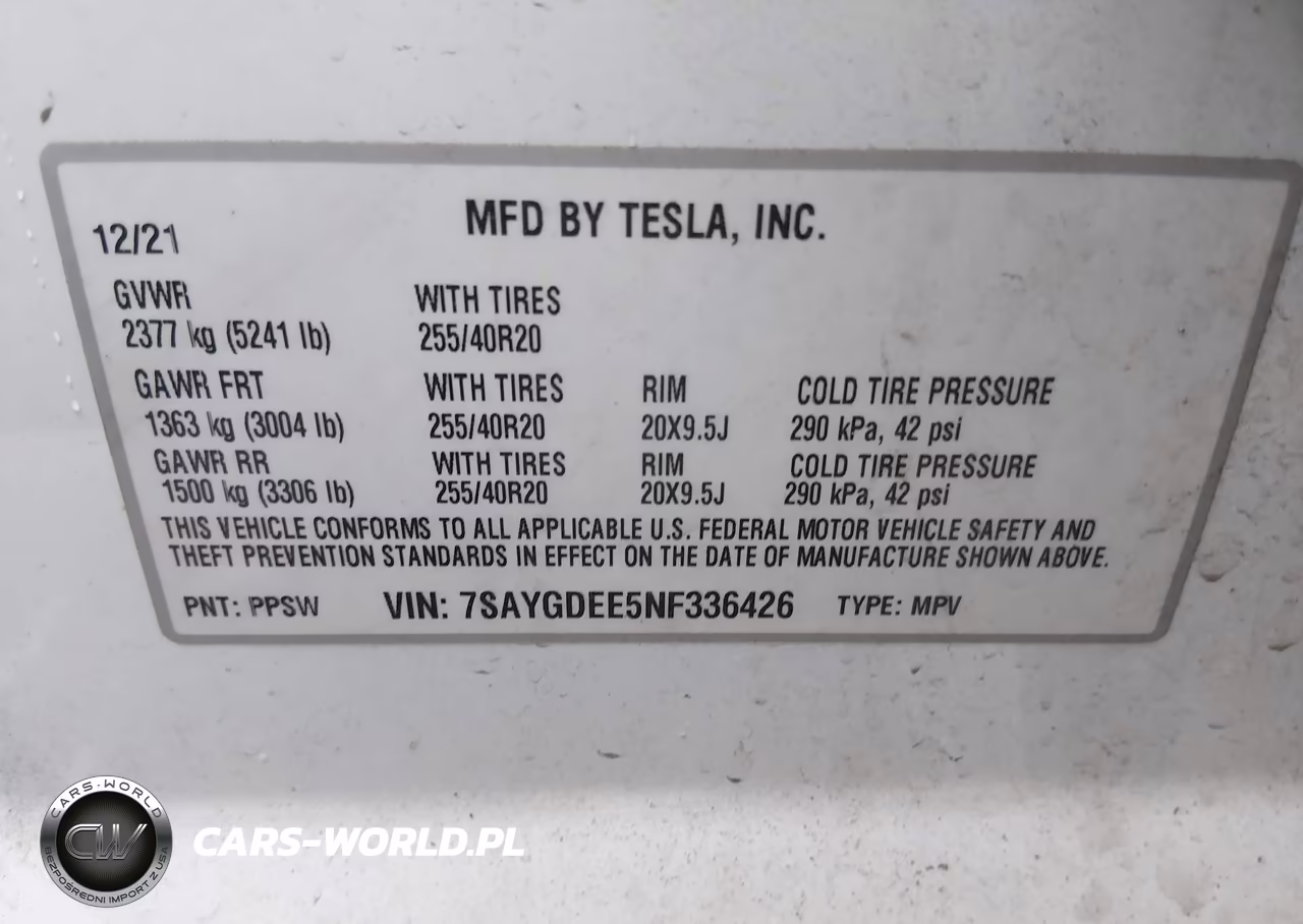2022 Tesla Model Y Long Range Dual Motor All-Wheel Drive VIN:7SAYGDEE5NF336426 - 9