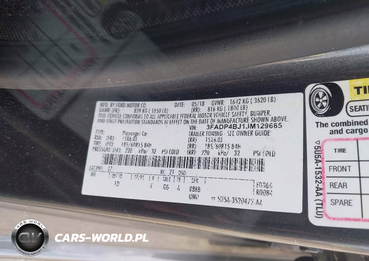 2018 Ford Fiesta Se VIN:3FADP4BJ1JM129685 - 9