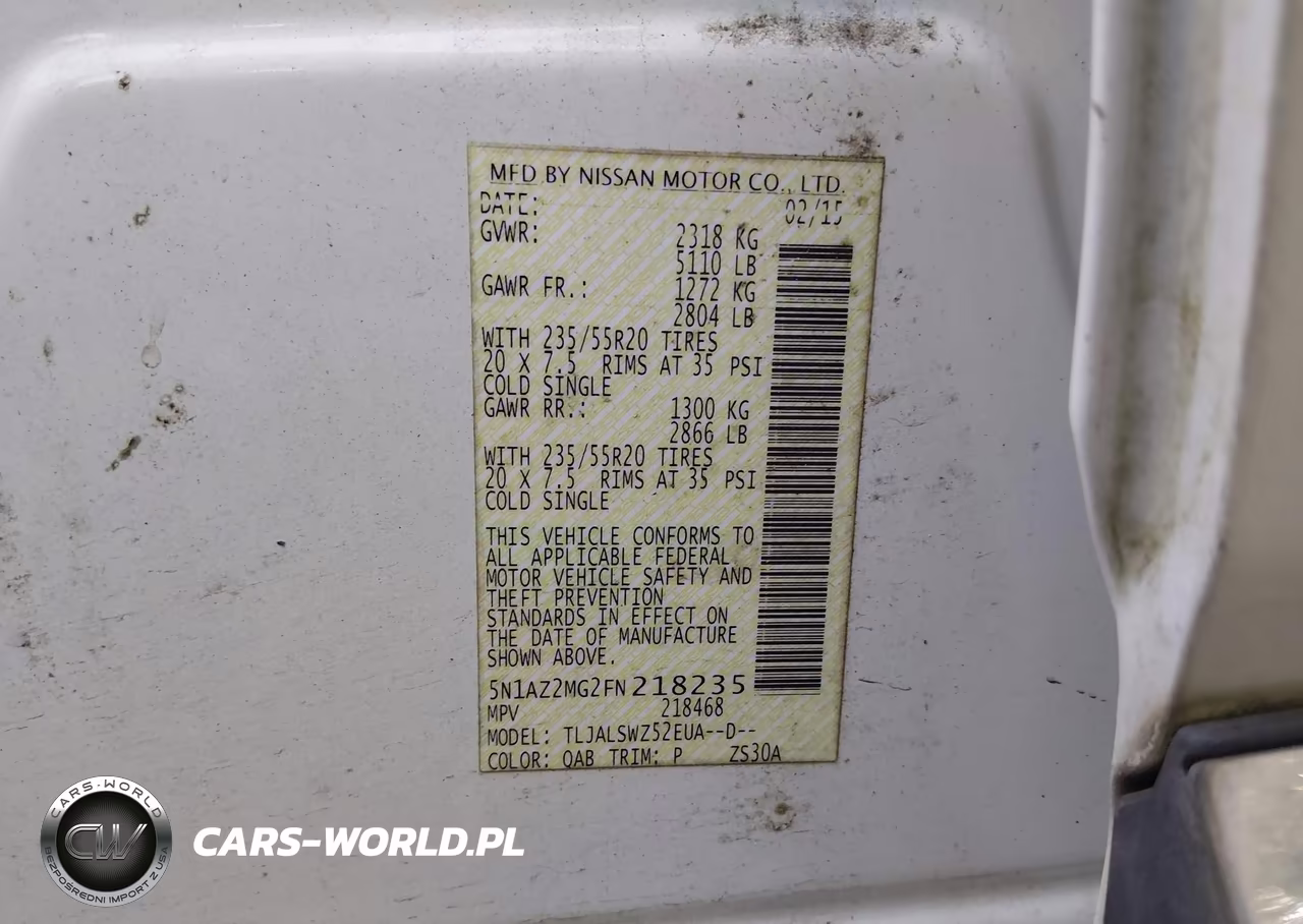 2015 Nissan Murano Platinum VIN:5N1AZ2MG2FN218235 - 9
