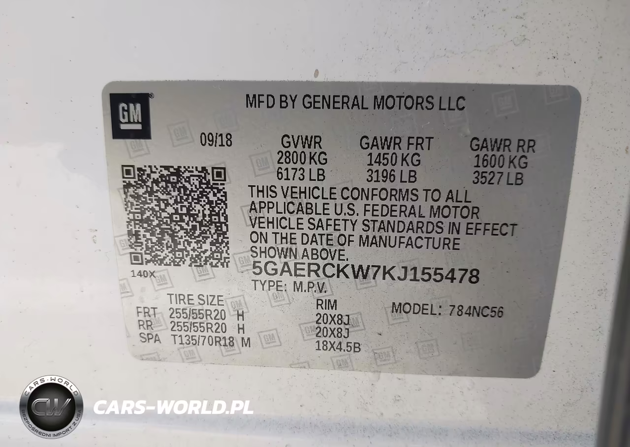 2019 Buick Enclave Fwd Premium VIN:5GAERCKW7KJ155478 - 9