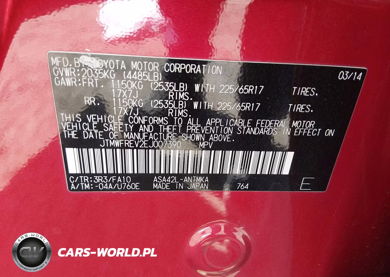 2014 Toyota Rav4 Xle VIN:JTMWFREV2EJ007390 - 9