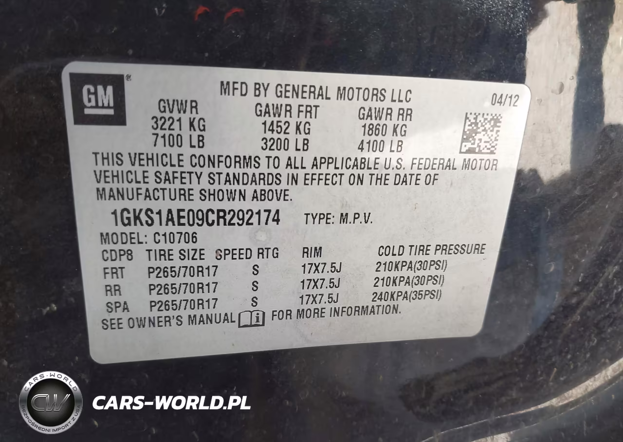 2012 GMC Yukon Sle VIN:1GKS1AE09CR292174 - 9