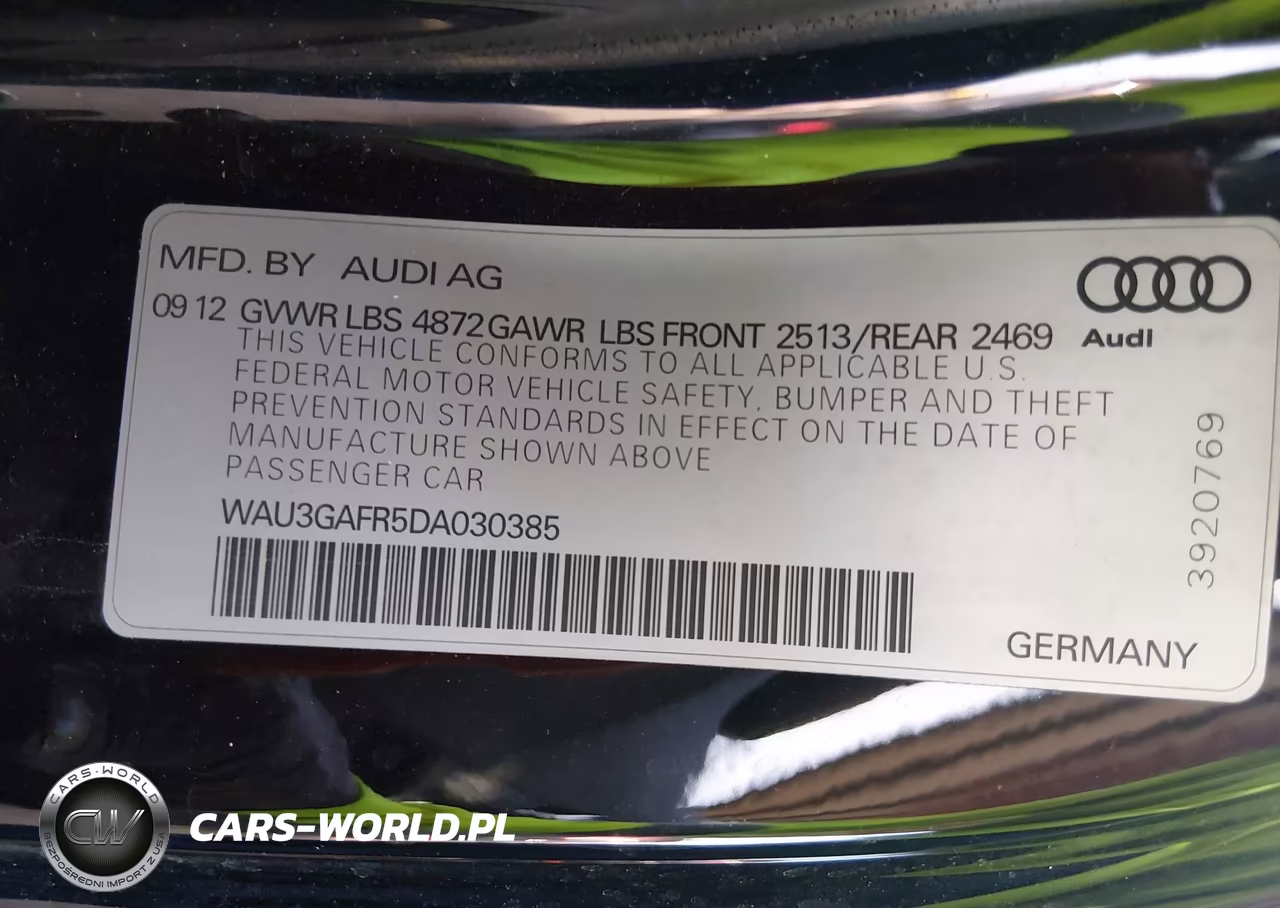2013 Audi S5 3.0T Premium Plus VIN:WAU3GAFR5DA030385 - 9