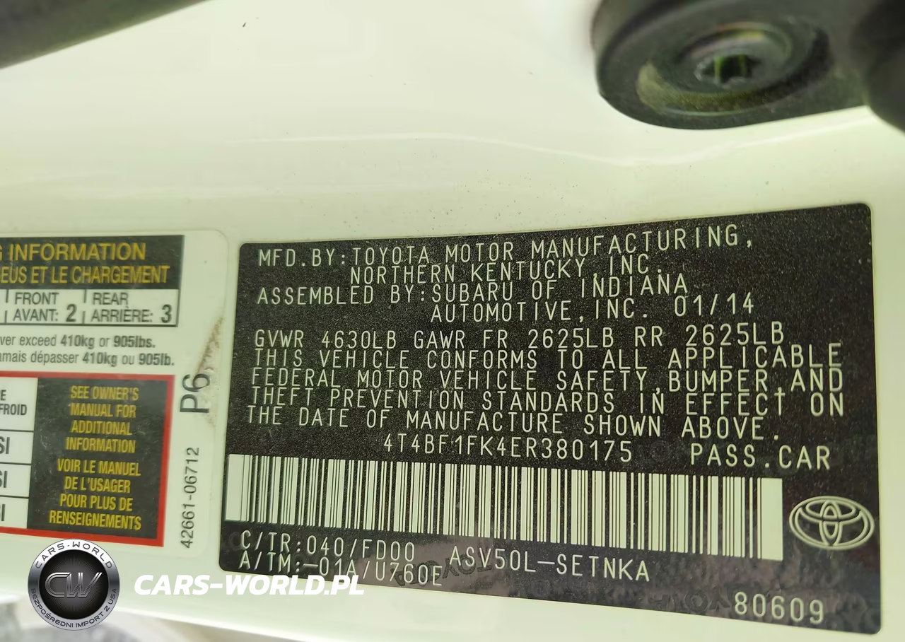 2014 Toyota Camry Le VIN:4T4BF1FK4ER380175 - 9