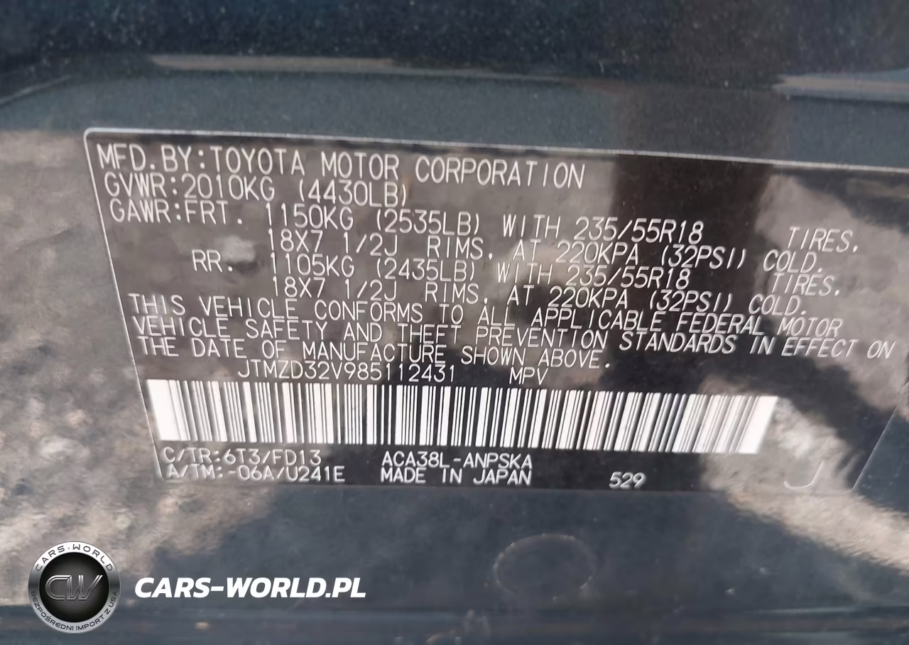 2008 Toyota Rav4 Sport VIN:JTMZD32V985112431 - 9