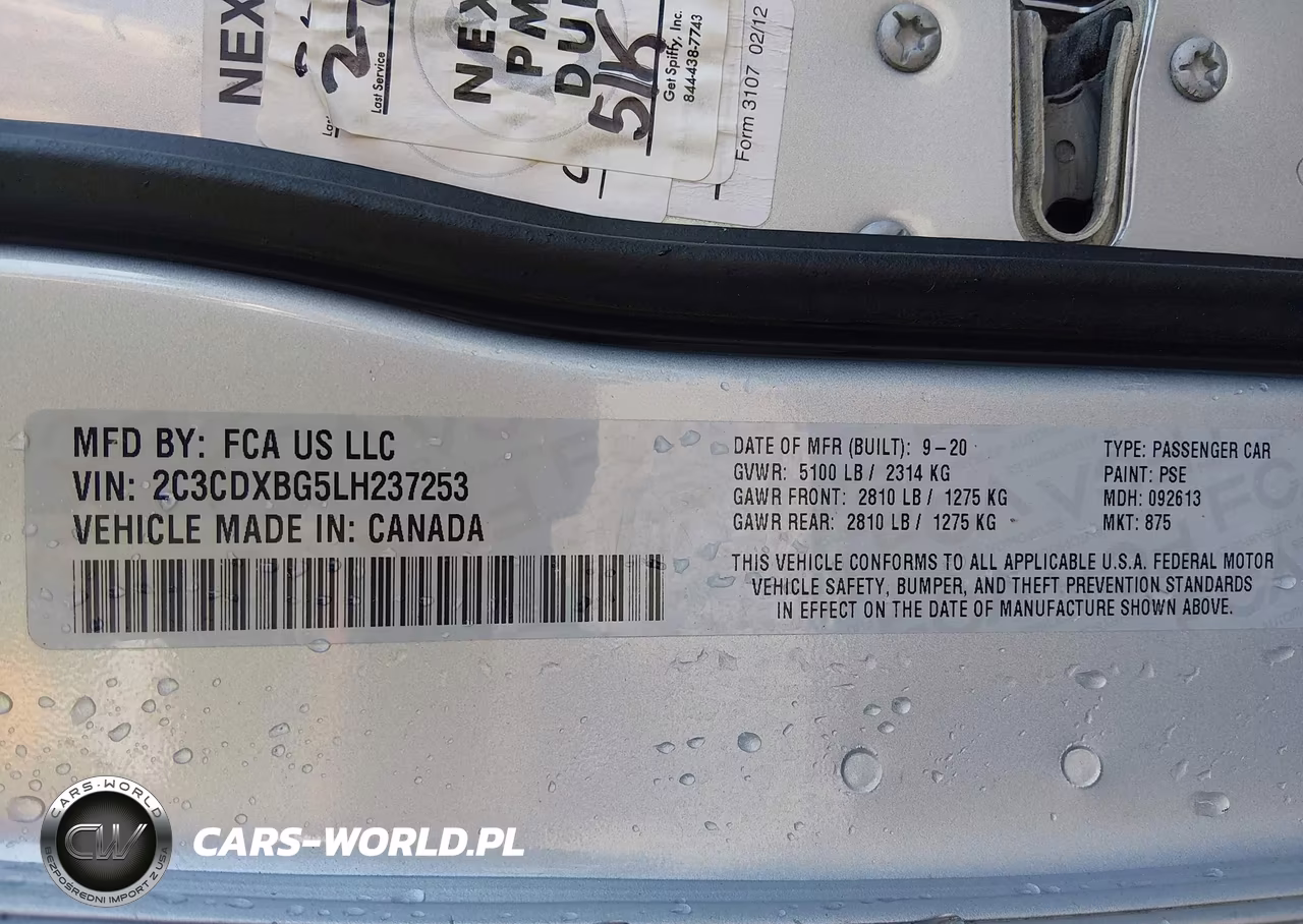 2020 Dodge Charger Sxt Rwd VIN:2C3CDXBG5LH237253 - 9
