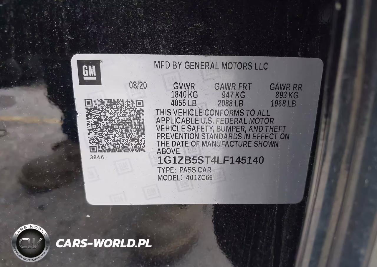 2020 Chevrolet Malibu Fwd Ls VIN:1G1ZB5ST4LF145140 - 9