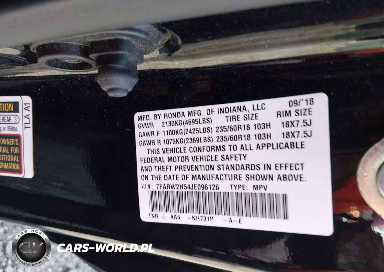 2018 Honda Cr-V Ex VIN:7FARW2H54JE096126 - 9