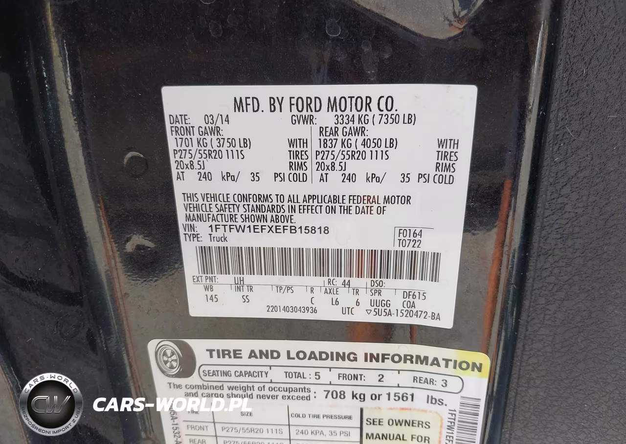 2014 Ford F-150 Stx VIN:1FTFW1EFXEFB15818 - 9
