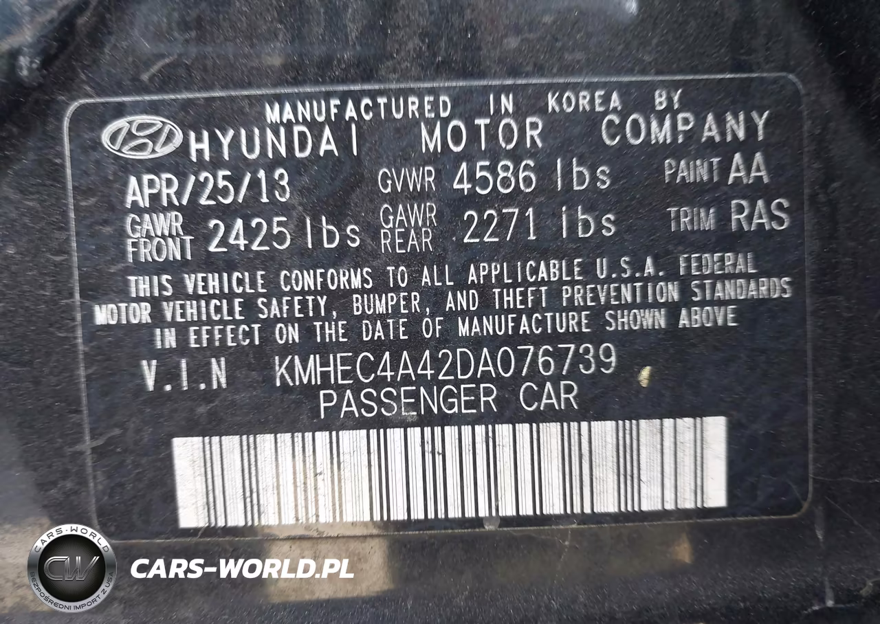 2013 Hyundai Sonata Hybrid Limited VIN:KMHEC4A42DA076739 - 9