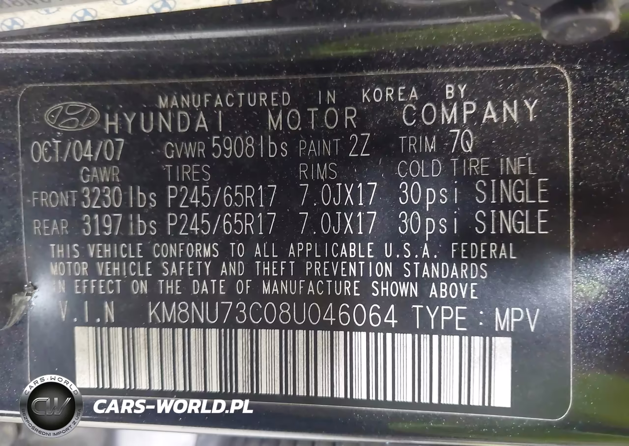 2008 Hyundai Veracruz Gls-Limited-Se VIN:KM8NU73C08U046064 - 9