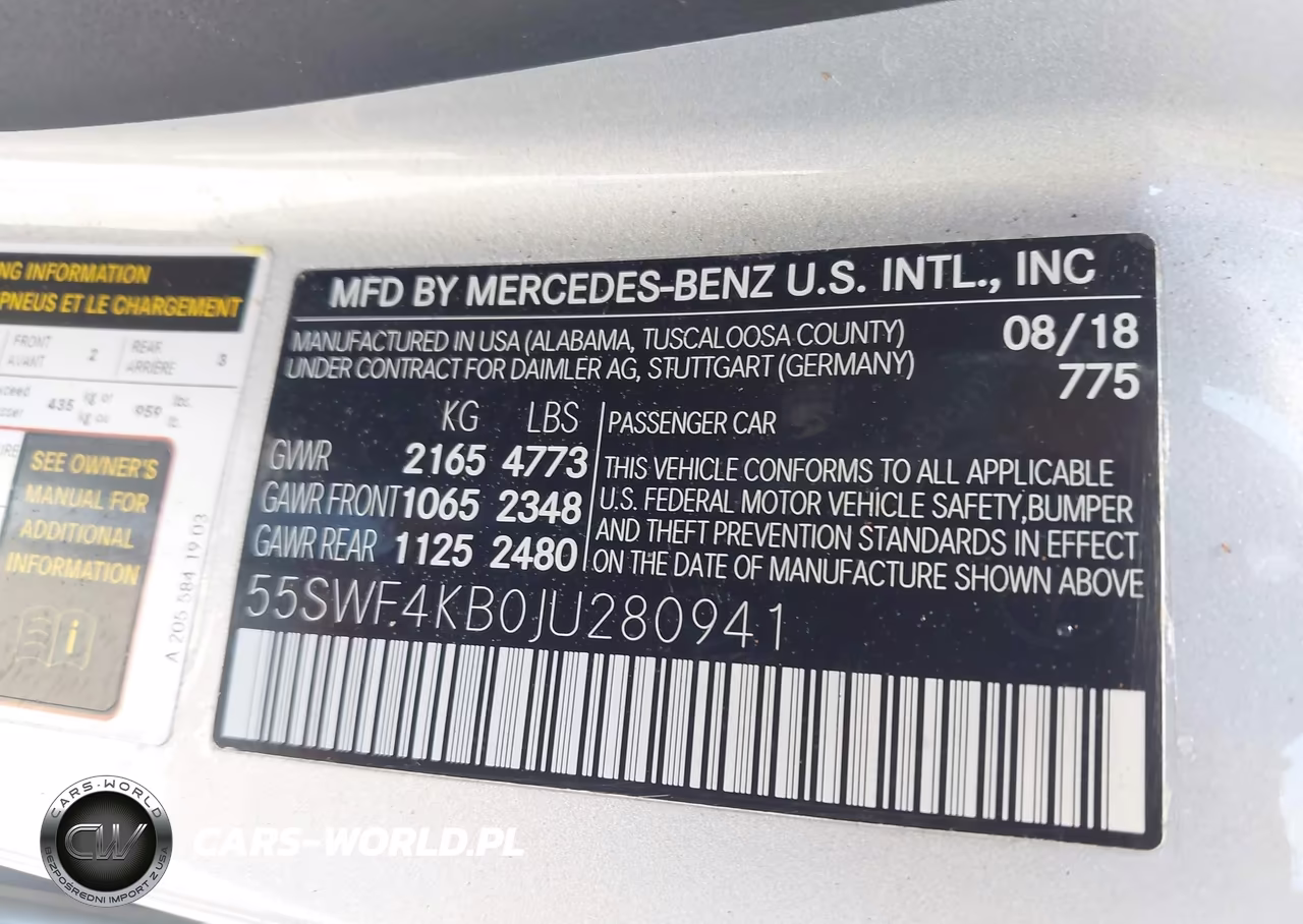 2018 Mercedes-Benz C 300 4Matic VIN:55SWF4KB0JU280941 - 9