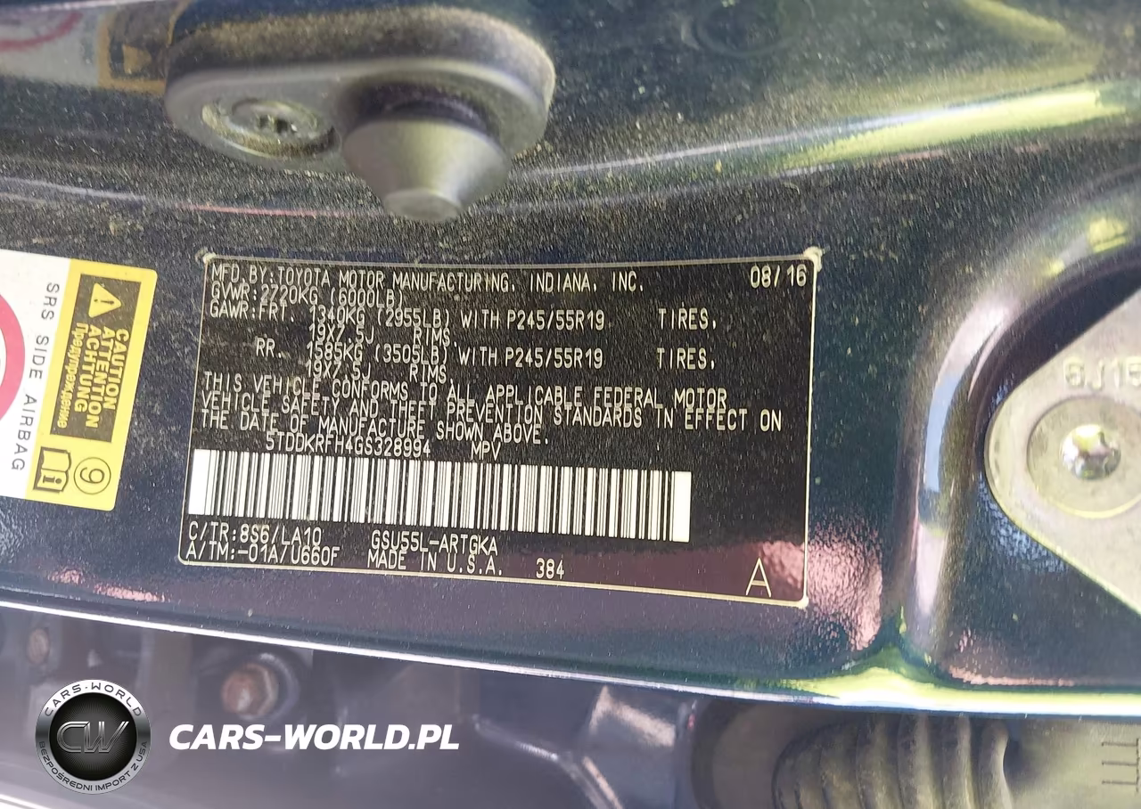 2016 Toyota Highlander Limited V6 VIN:5TDDKRFH4GS328994 - 9
