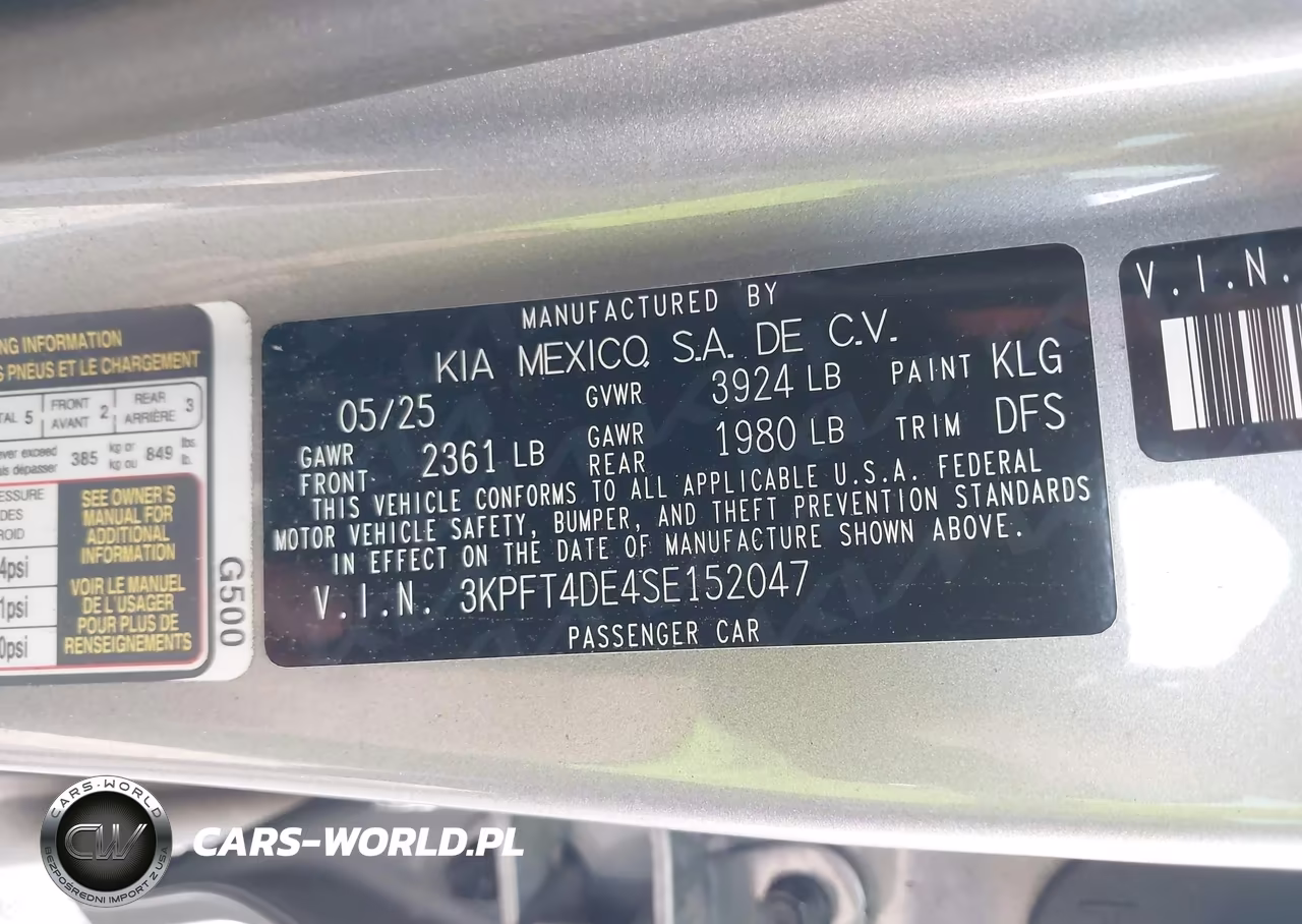 2025 Kia K4 Lxs VIN:3KPFT4DE4SE152047 - 9