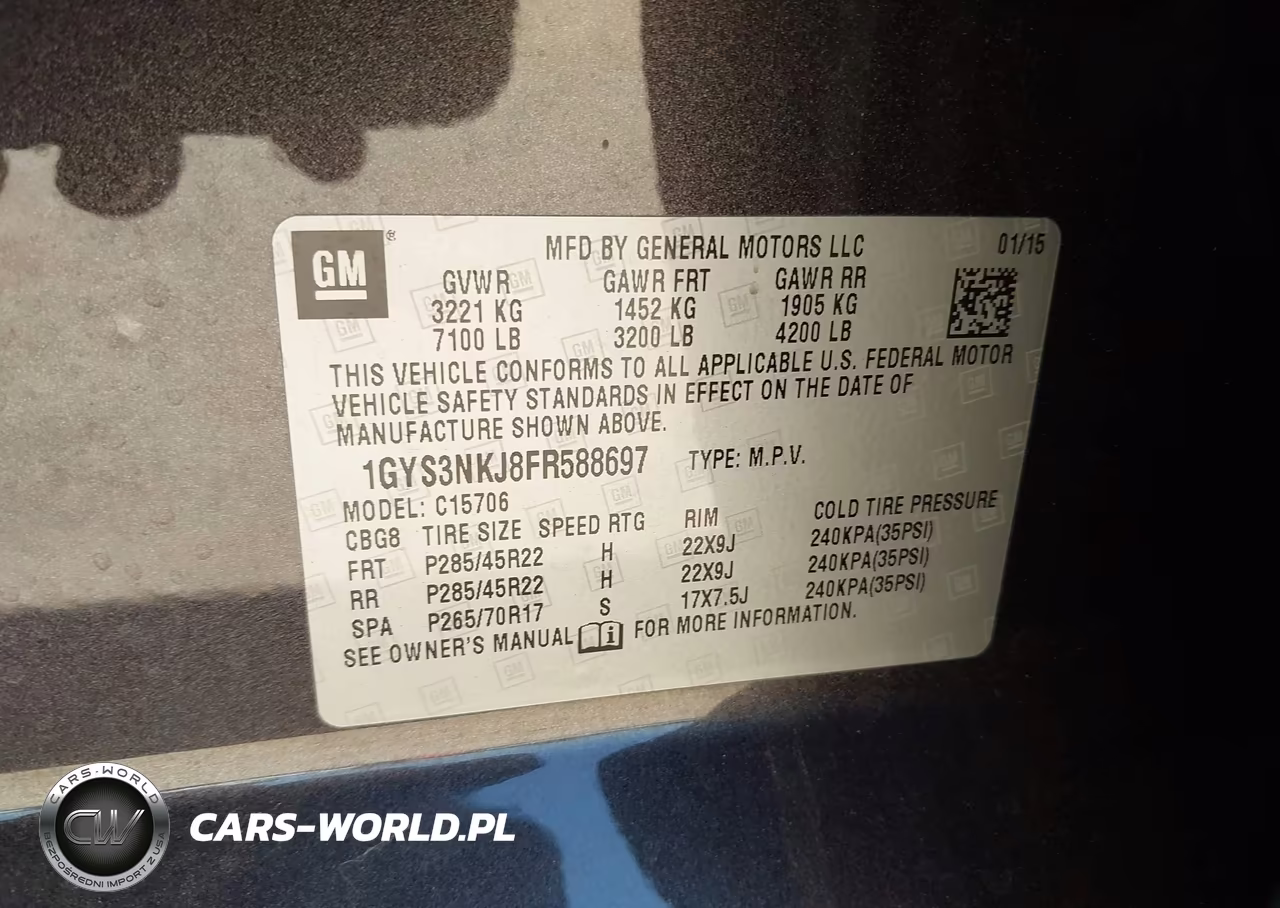 2015 Cadillac Escalade Premium VIN:1GYS3NKJ8FR588697 - 9