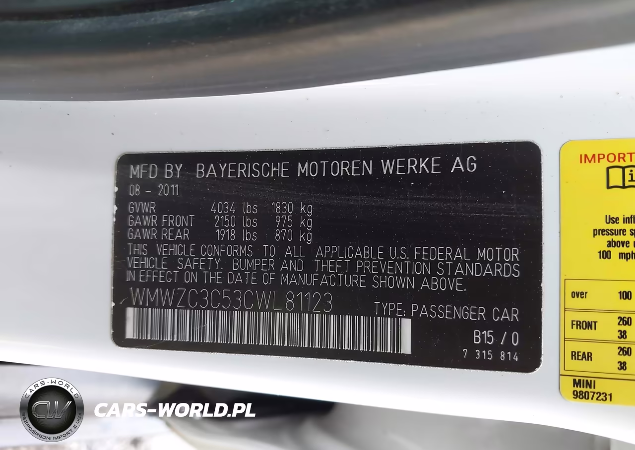 2012 Mini Cooper S Countryman VIN:WMWZC3C53CWL81123 - 9