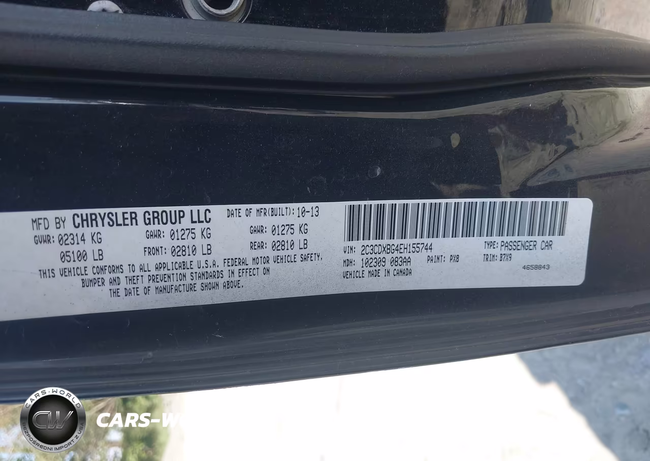 2014 Dodge Charger Se VIN:2C3CDXBG4EH155744 - 9