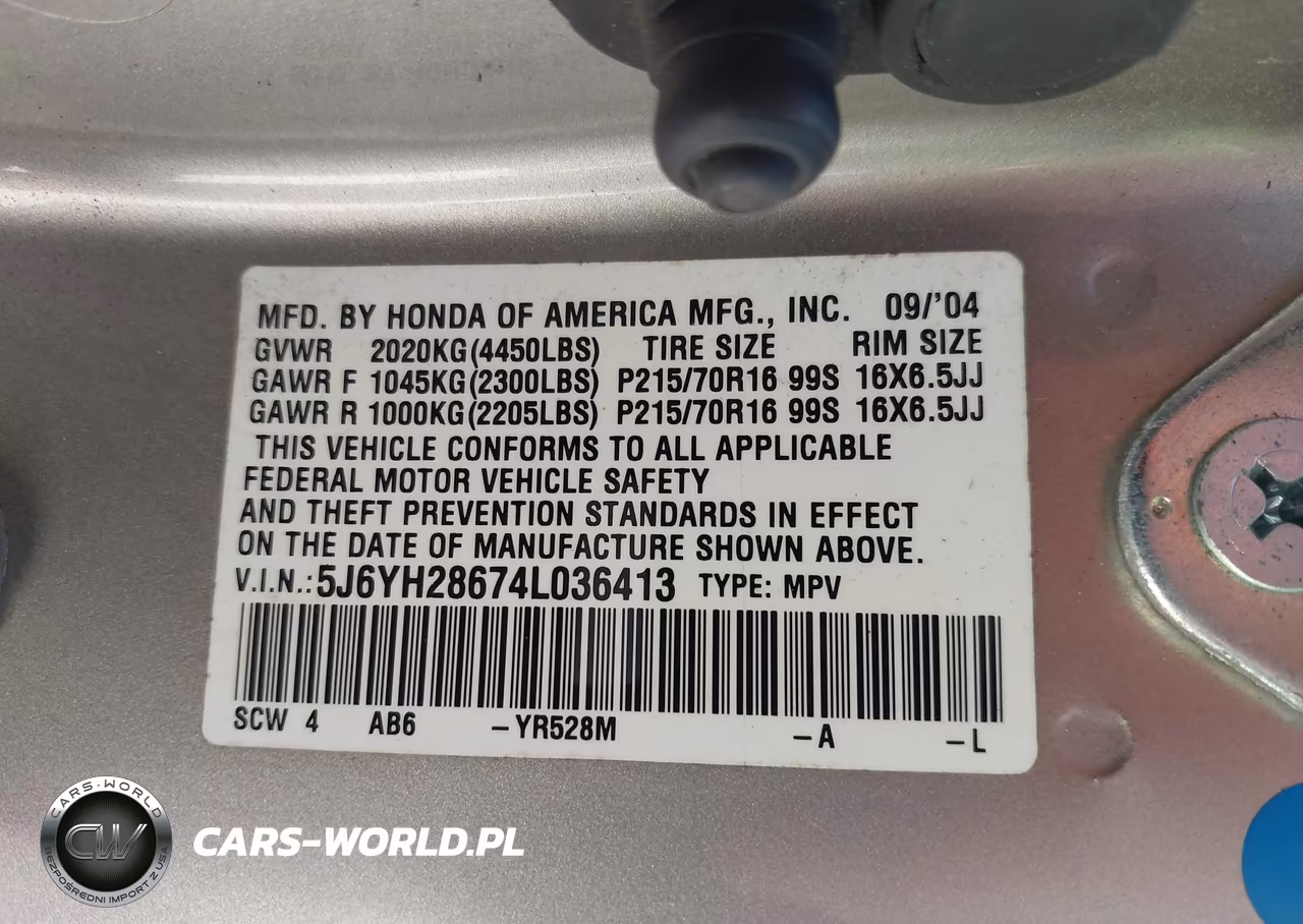 2004 Honda Element Ex VIN:5J6YH28674L036413 - 9