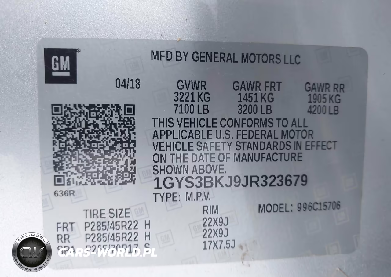 2018 Cadillac Escalade Luxury VIN:1GYS3BKJ9JR323679 - 9