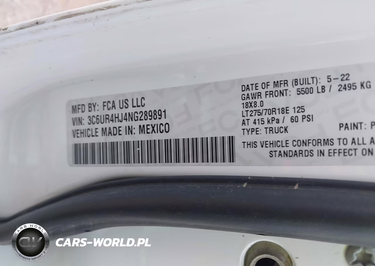 2022 Ram 2500 Tradesman 4X2 8' Box VIN:3C6UR4HJ4NG289891 - 9