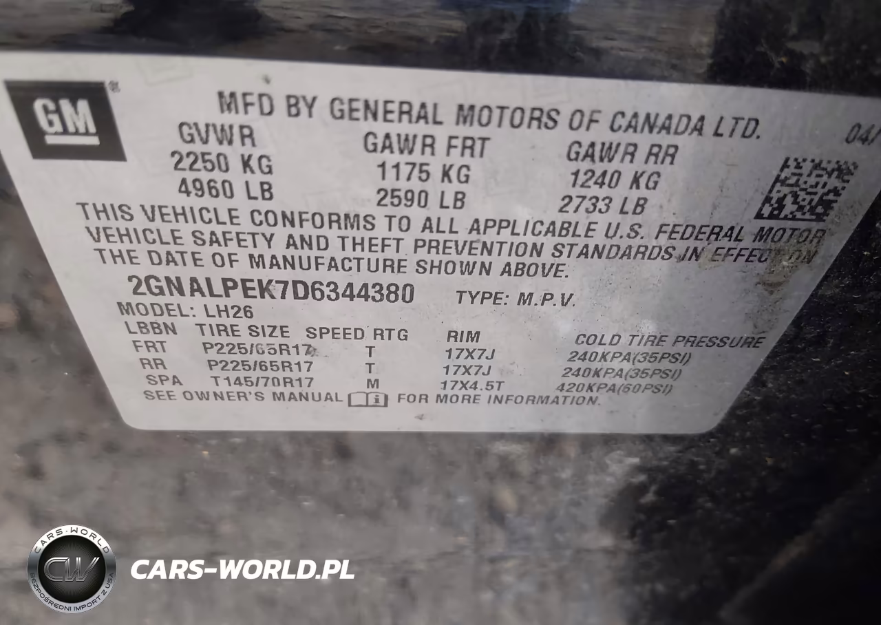 2013 Chevrolet Equinox Lt VIN:2GNALPEK7D6344380 - 9
