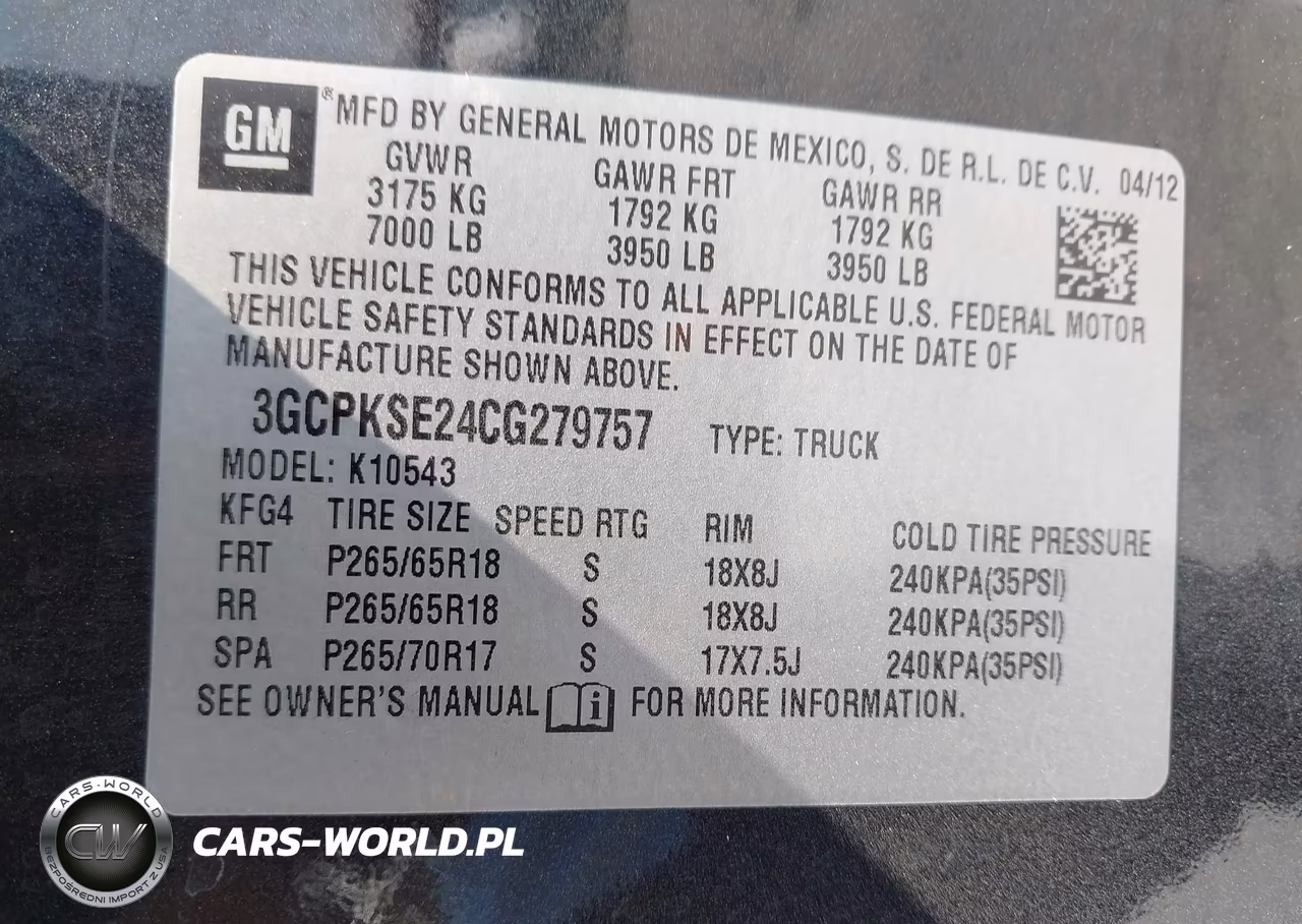 2012 Chevrolet Silverado 1500 Lt VIN:3GCPKSE24CG279757 - 9
