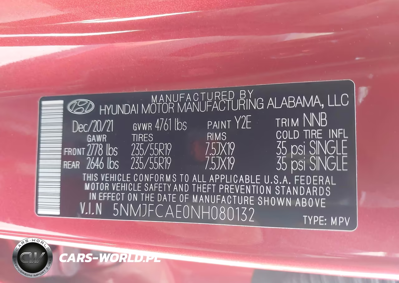 2022 Hyundai Tucson Sel VIN:5NMJFCAE0NH080132 - 9