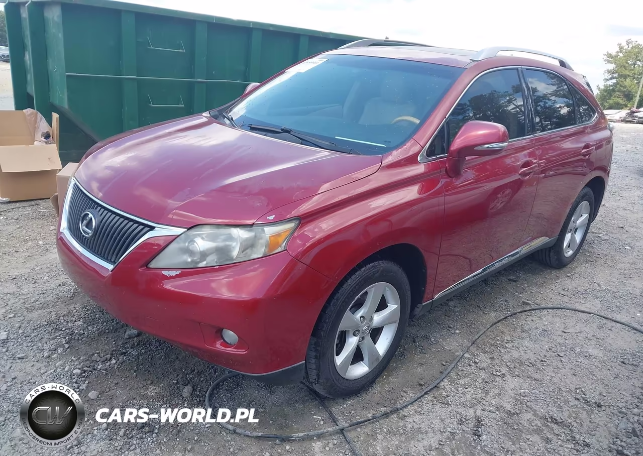 2010 Lexus Rx 350 VIN:2T2BK1BA8AC020627 - 2