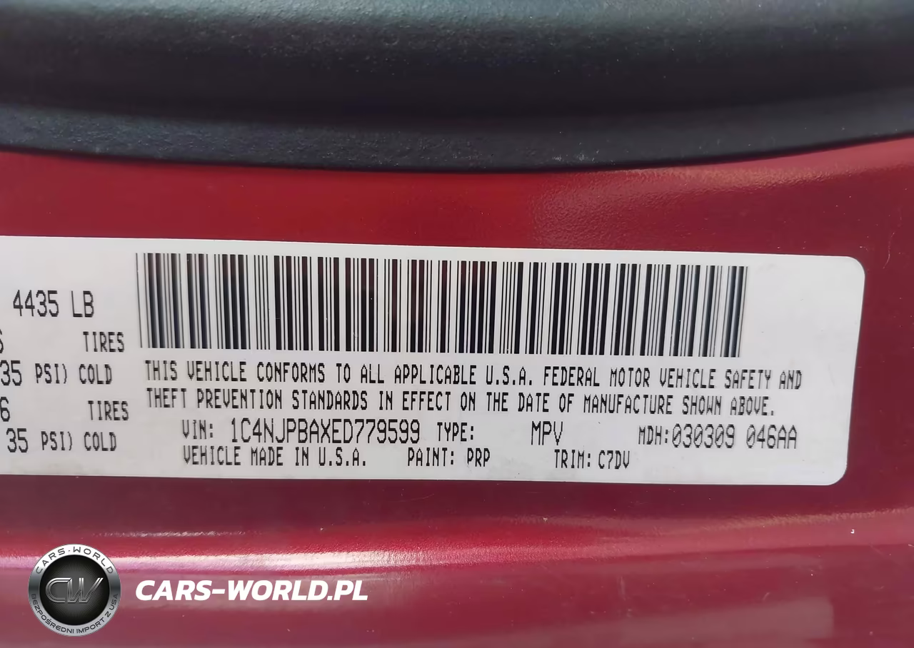 2014 Jeep Patriot Sport VIN:1C4NJPBAXED779599 - 9