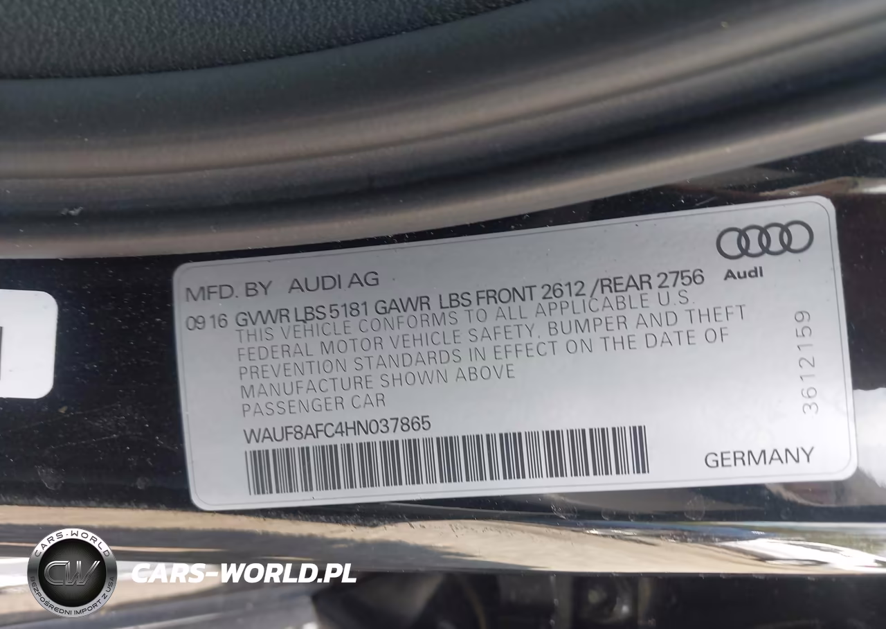 2017 Audi A6 2.0T Premium VIN:WAUF8AFC4HN037865 - 9