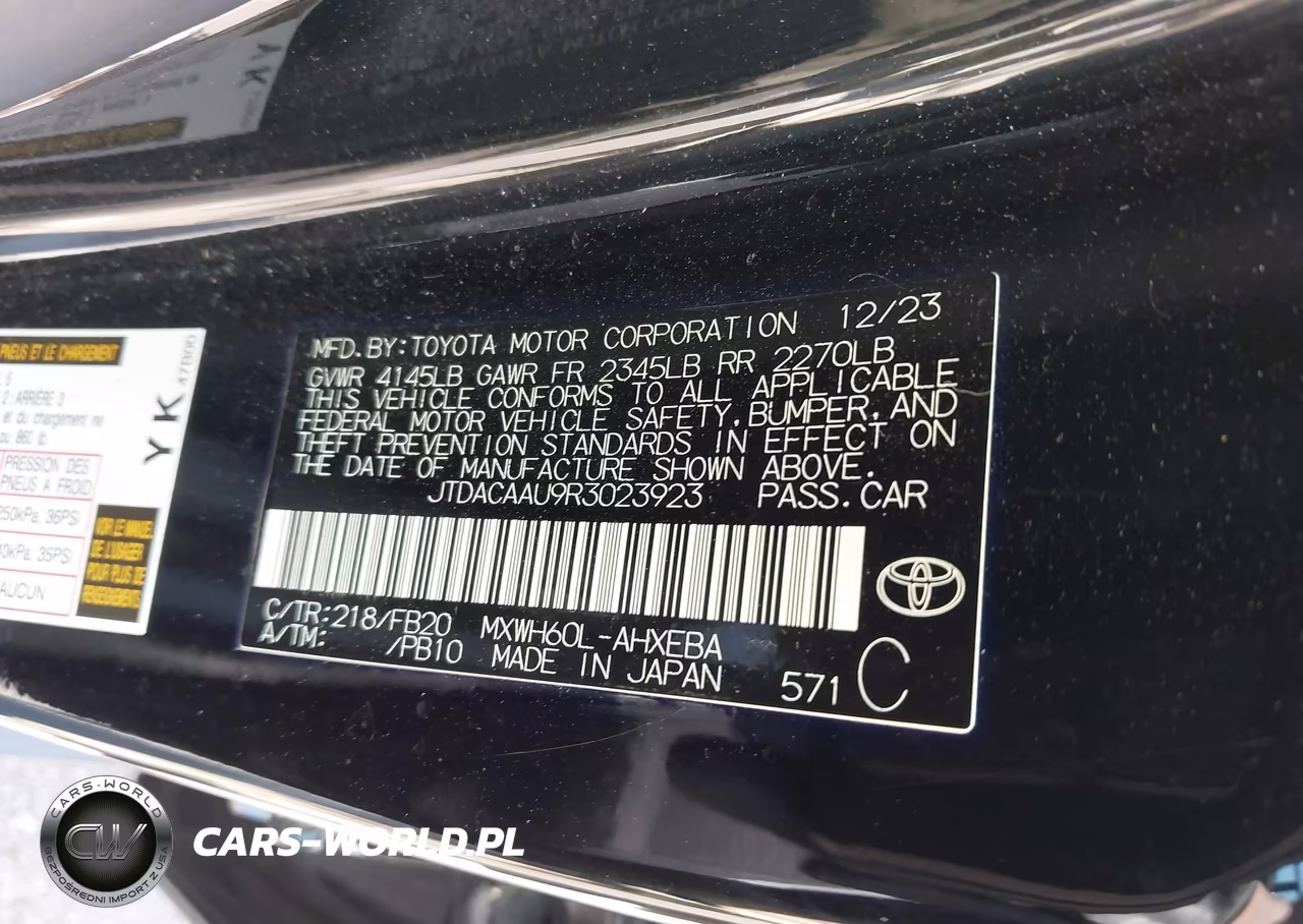 2024 Toyota Prius Le VIN:JTDACAAU9R3023923 - 9
